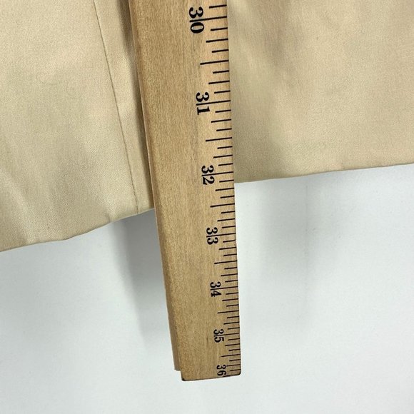 Joan Rivers Jacket Coat Womes Buttons Down Lined Pleated Back Pockets Beige XL - Picture 5 of 14